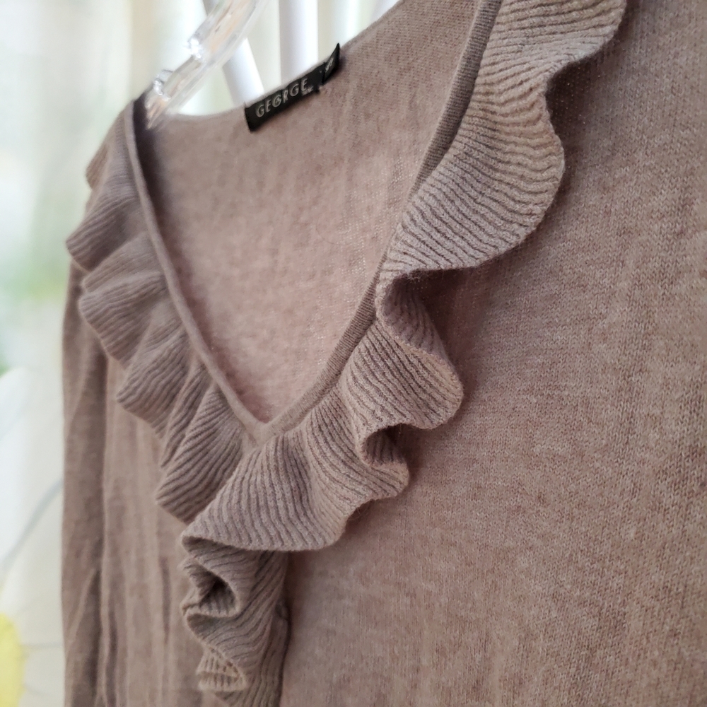 Soft Feel Ruffle Collar Sweater - Picture 2 of 5
